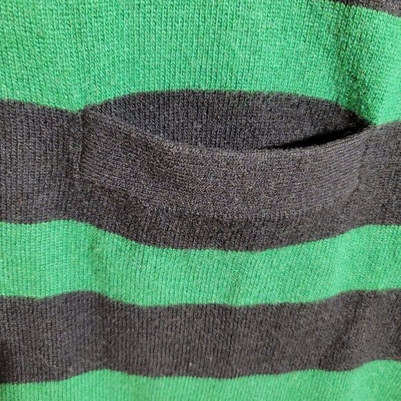 J. Crew Green Navy Striped Crewneck Sweater Dress Cashmere Wool Nylon sz XS GUC - Picture 6 of 8